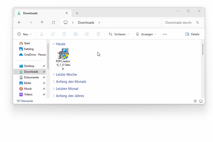 PDFCreator install DE
